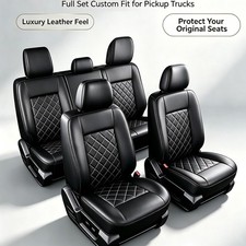Truck Seat Covers 25 Seats For Ford F150 F250 F350 F450 2009-2026 Gray Lines Truck Seat Covers 25 Seats For Ford F150 F250 F350 F450 2009-2026 Gray Lines