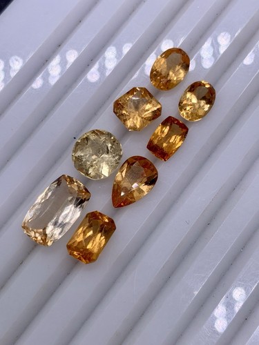 13.10 Carats Top Class Imperial Cut Topaz 8pcs Lot From Katlang Mardan Pakistan. - Picture 4 of 7