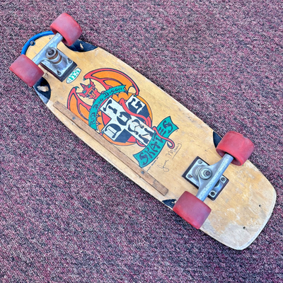 Vintage Dogtown “Red Dog” Jim Muir Skateboard & 70mm Kryptonics