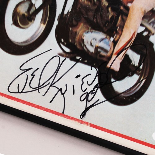 Evel Knievel Signed Promo Record Album - COA JSA - Picture 2 of 4