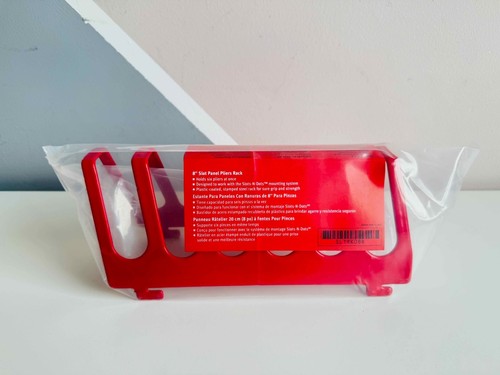 *NEW* Snap On 8" Slot Panel Red Pliers Rack SLTRK08R - Picture 3 of 3