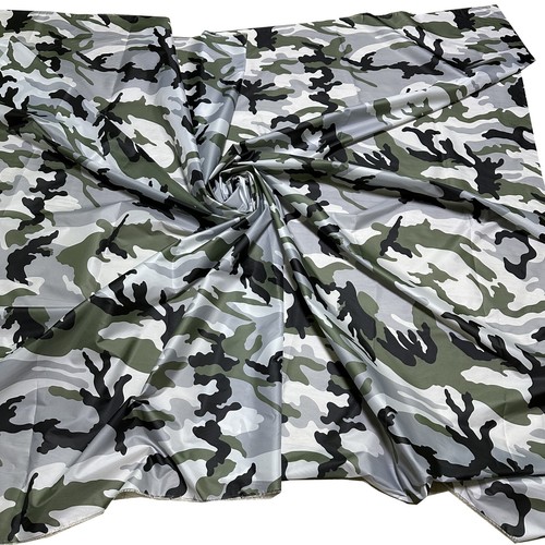 Lightweight 50D Poly DWR Digital Camouflage Woodland Fabric Outdoor Jacket 58"w - Picture 53 of 83