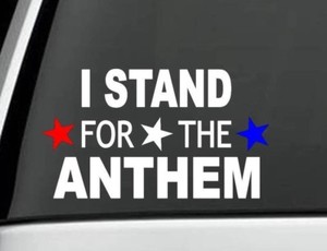 patriot anthem x4 decal sticker flag stand national american