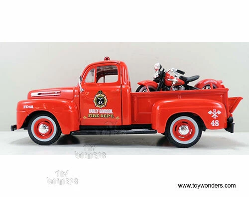 MAISTO MODELLINO "HD CUSTOM" 1:24 1948 FORD F-1 PICKUP+1:24 1936 EL KNUCKLEHEAD - Immagine 2 di 4