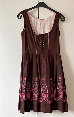 Damen Trachten Dirndl ärmellos Braun Gr. 40 - Bild 1 von 2
