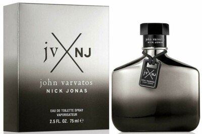 JOHN VARVATOS NICK JONAS JVxNJ SILVER EDT SPRAY FOR MEN 2.5 Oz
