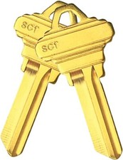 50 Keys SC1 Key Blanks Uncut Blank Keys Coppe...