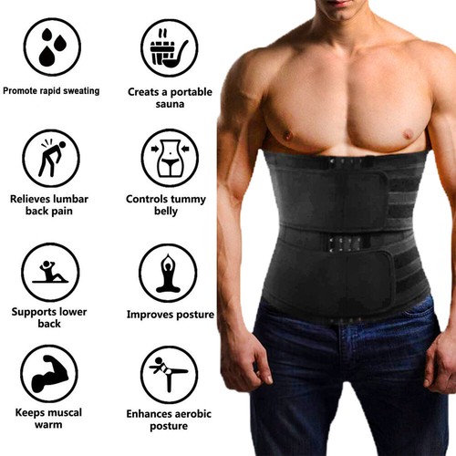 Waist Trainer Tummy Belt Umbilical Abdominal Support Fat Burning Truss Girdles - Picture 4 of 22