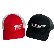 Lot Of 2 Velocity Truck Centers Trucker Hat Adjustable Mesh Cap