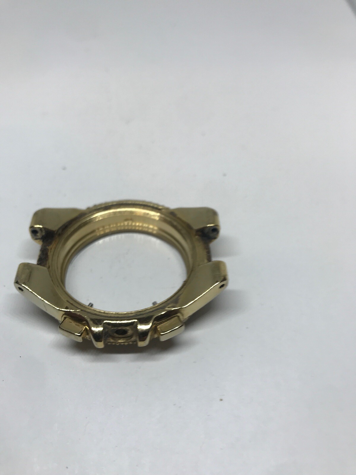 Authentic Michael Kors Watch Case W/ Crystal 43mm Use For Parts Gold