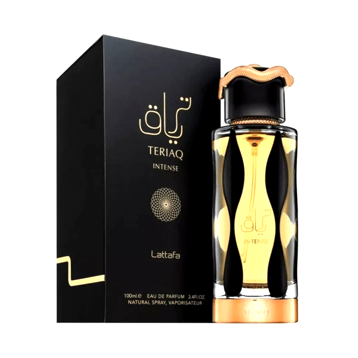 Teriaq Intense by Lattafa Eau de Parfum 3.4oz-100 ML EDP Spray