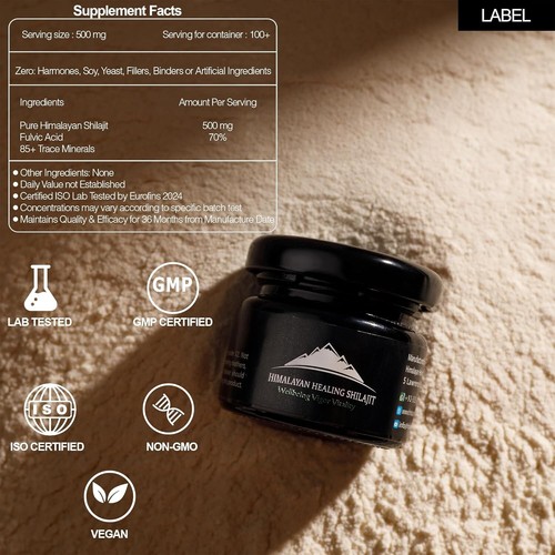 30 Gram Shilajit Pure Himalayan Organic Shilajit Resin | Natural Shilajit Resin - Picture 4 of 9