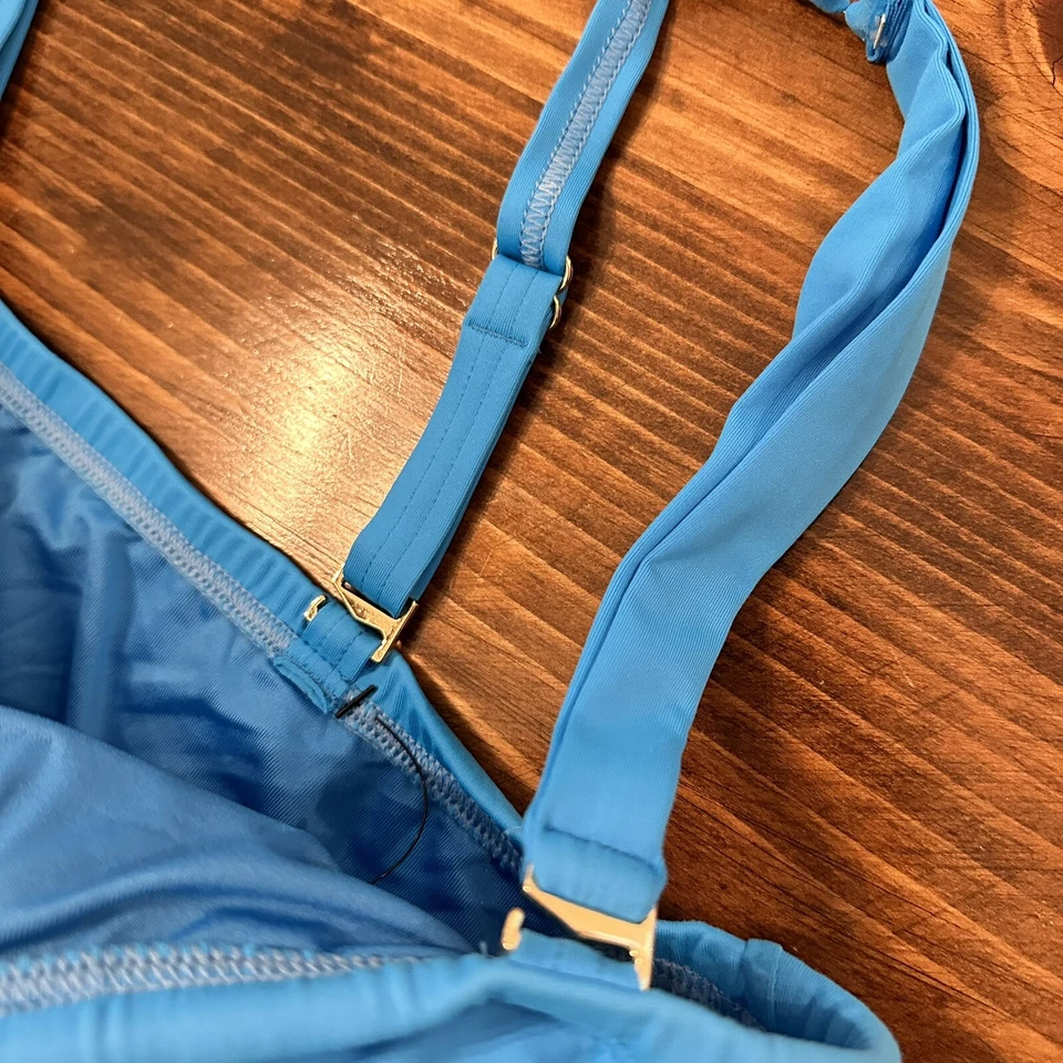 Sujetador Coco Reef Talla Tankini Traje de Baño Top 32 F Azul Con Aros Foto 3 de 4