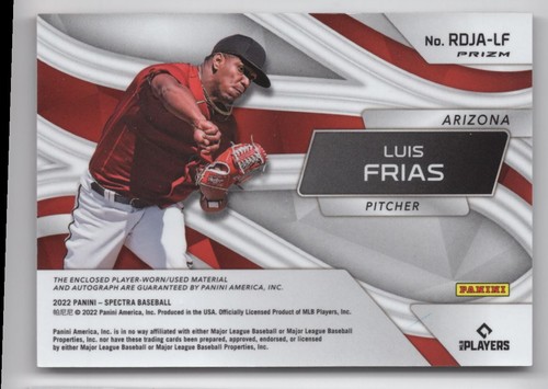 2022 PANINI SPECTRA JERSEY PATCH AUTO ROOKIE LUIS FRIAS - Picture 2 of 2