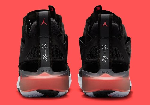 Nike Air Jordan XXXVII 37 Black Hot Punch Red White DD6958-091 Men's 12 Shoes - 第 12/13 張圖片