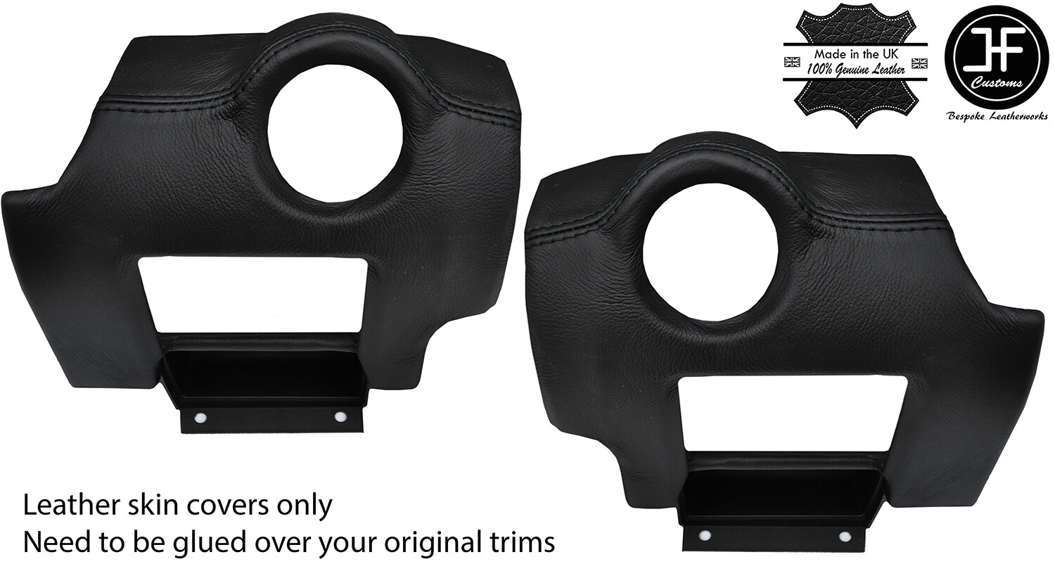 BLACK STITCH 2X SIDE VENT PANEL LEATHER COVERS FOR LOTUS ELISE EXIGE S2 07-13