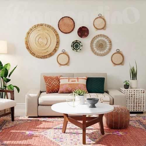 6 Pack Round Oval Embroidery Hoops 4 Inch Imitated Wood Display Frame Circle ... - Picture 4 of 9