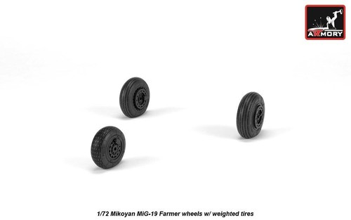 Armory Models AR AW72051 Scale 1:72 Mikoyan MiG19 Farmer wheels w/weighted tires - Picture 10 of 24