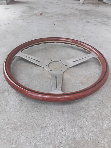 Vintage 14" Nardi Steering Wheel Wood & Metal, Good Shine, Very Nice BC168 21838 - Picture 5 of 8