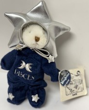 Vintage Ganz Wee Bear Village Plush Astrological Cancer Bear Zodiac Birthday HTF