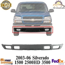 Front Bumper Lower Valance Textured For 2003-06 Silverado 1500 2500HD 3500