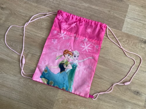 Rucksack Anna Elsa Frozen Eiskönigin Sportbeutel Turnbeutel Tasche Beutel pink - Bild 3 von 5