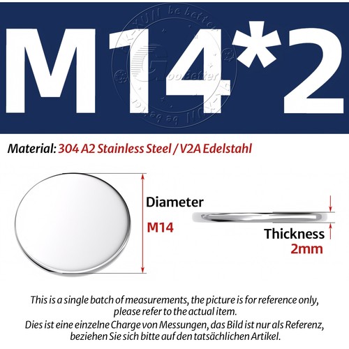 1mm - 5mm Thick A2 STAINLESS STEEL Blank DISCS Ø 6mm - 80mm Metal Flat Circle - Picture 61 of 230