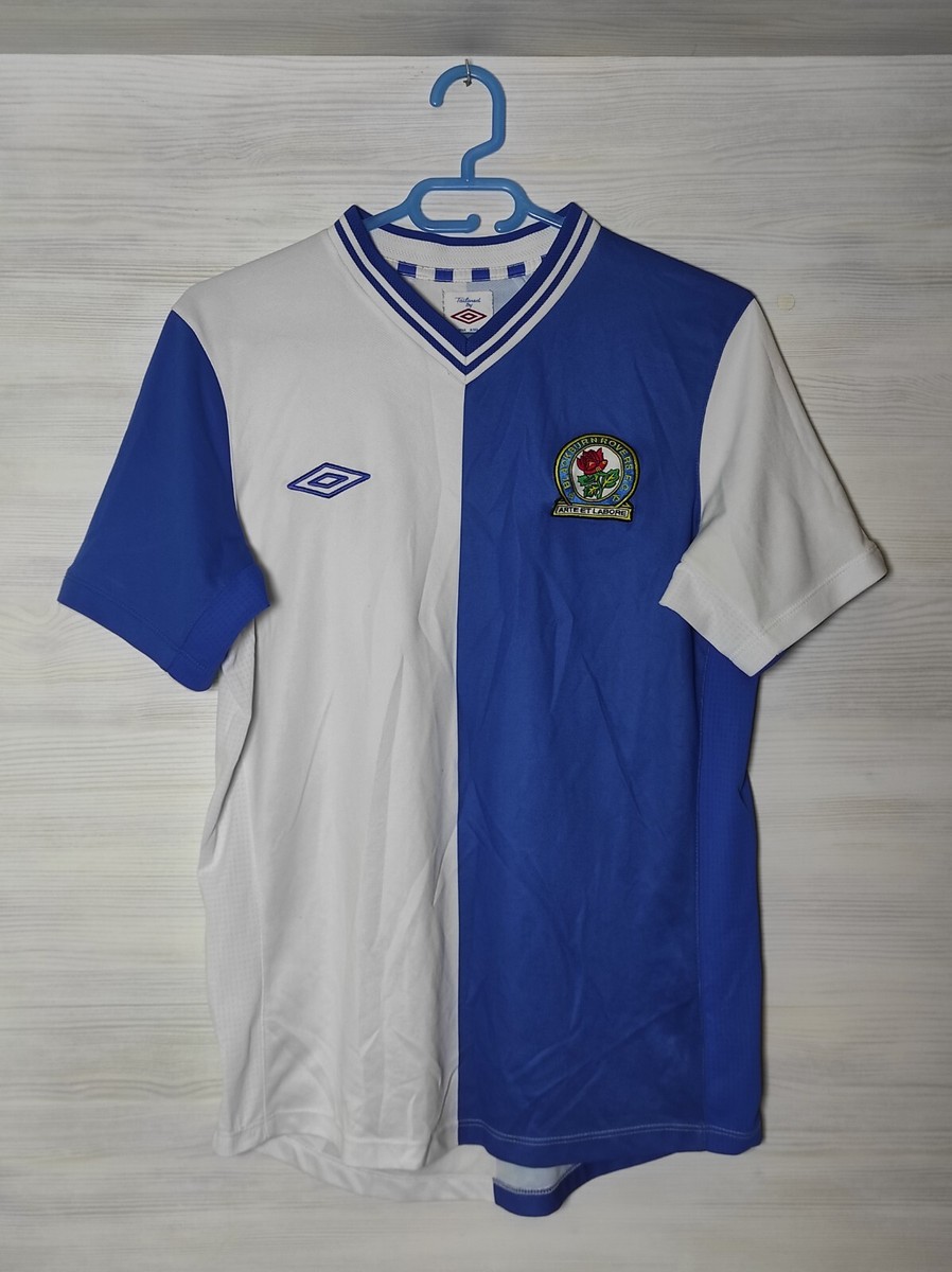 アンブロブラックバーン・ローヴァーズホームシャツLサイズ長袖 BLACKBURN ROVERS FC 2012-13 HOME SHIRT UMBRO JERSEY SOCCER