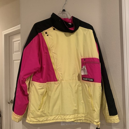VINTAGE Burton Snowboarding Neon Yellow 