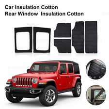 Hardtop Isolamento Finestrino Posteriore Cotone Fonoassorbente per Jeep Wrangler JK 07-10