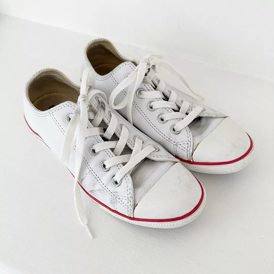 leather Converse Chuck Taylor All Star low top sneakers womens US 6 6.5 36 | eBay