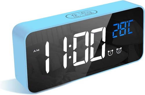 Digital Large Big Jumbo LED Wall Desk Clock Display With Calendar Temperature - Picture 3 of 17
