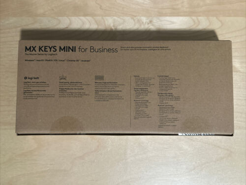 Logitech MX Keys Mini for Business Pale Grey Brown Box 920010595, with Logi Bolt - 第 3/4 張圖片