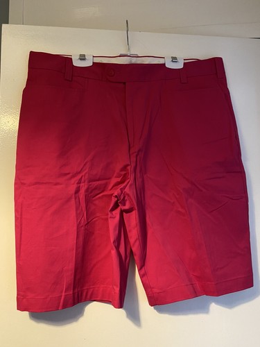 Golf Chino Shorts Herren 38 R GLENMUIR Rosa Baumwolle Elasthan
