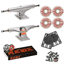 Independent Skateboard Trucks, Spitfire Wheels, Bones Bearings Upgrade Package