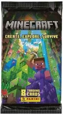 2023 Panini Minecraft Create, Explore, Survive Factory Sealed Booster Pack