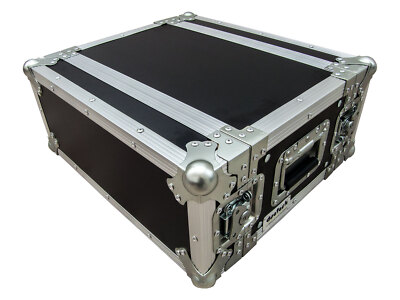 deetech 4 HE Profi Flightcase Short / Effektcase / Flight Rack / Double Door 9mm