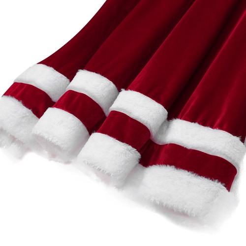 Womens Xmas Mrs Santa Claus Costume Elegant Sweetie Christmas Fancy Dress Up - Picture 22 of 31