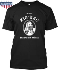 Zig Zag 225 Rolling Paper Marijuana Weed Smoking T-Shirt M-3XL Fast Shipping