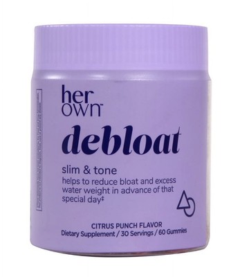 Her Own Debloat Gummies, Natural Citrus Flavor, 60 Ct