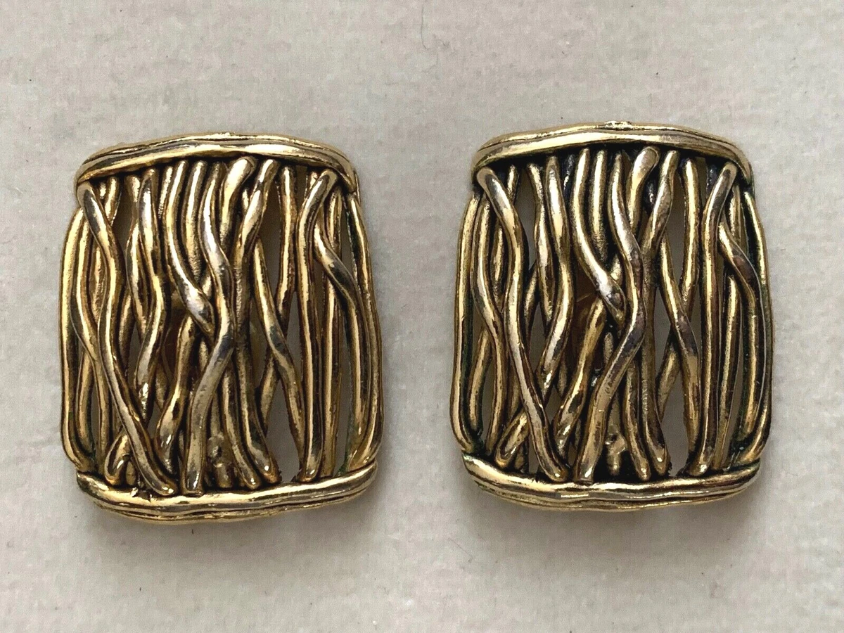 Elegant Vintage Designer Clip on Earrings TARATATA Branches