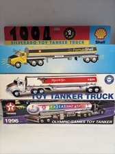 Lot of 3 - 1996 TEXACO, 1993 EXXON, 1994 SHELL Silverado Toy Tanker Truck NEW