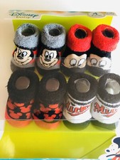 Disney Baby Mickey Mouse 4-Pack Bootie Set 0 to 12 months