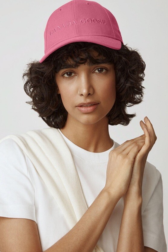 NWT CANADA GOOSE Wordmark Adjustable Cap SUMMIT PINK ONE  display picture 2