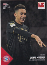Topps Now 2021 Bundesliga Card 23 Jamal Musiala Black Parallel 3/10 Goal Assist