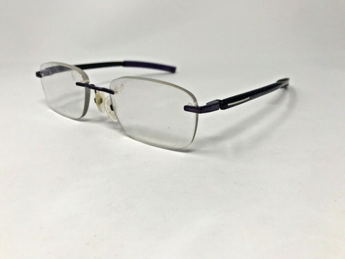 AIRLOCK MANHATTAN Eyeglasses Frame Rimless 505 51-19-135 Purple Carbon AN40