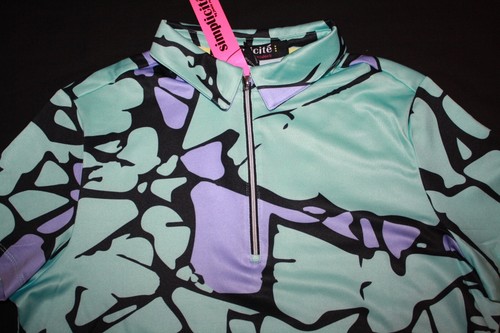 JAMIE SADOCK Women's S/S Simplicite Quarter-Zip Golf Shirt NWOT Size: MEDIUM - Picture 2 of 5