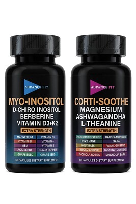 Corti-soothe and Myo-Inositol Multivitamin Combo, All-in-One