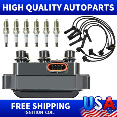 Ignition Coil & Spark plug & wire For Ford Mazda Explorer Mercury Sable V6 FD480
