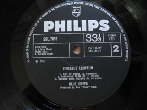 BLUE CHEER Vincebus Eruptum LP 1968 UK SBL 7839 EX - Picture 4 of 8